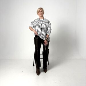 Лонгслив полосатый